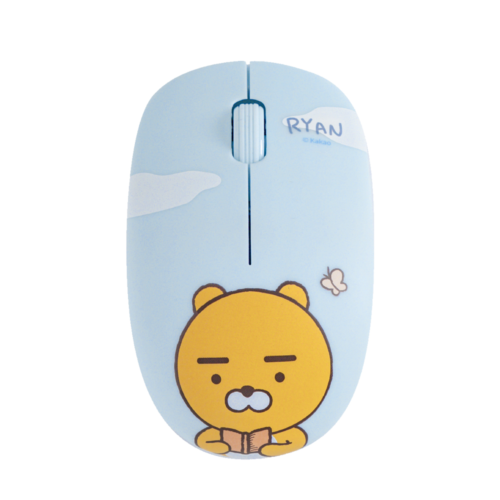 [카카오마우스] 무소음 무선마우스 책읽는라이언/꿈꾸는어피치 