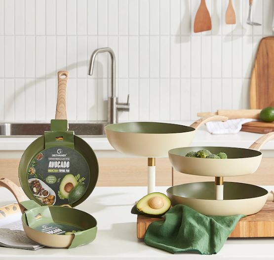 가이타이너 아보카도 인덕션겸용 후라이팬 (20cm/24cm/26cm/28cm/웍28cm)