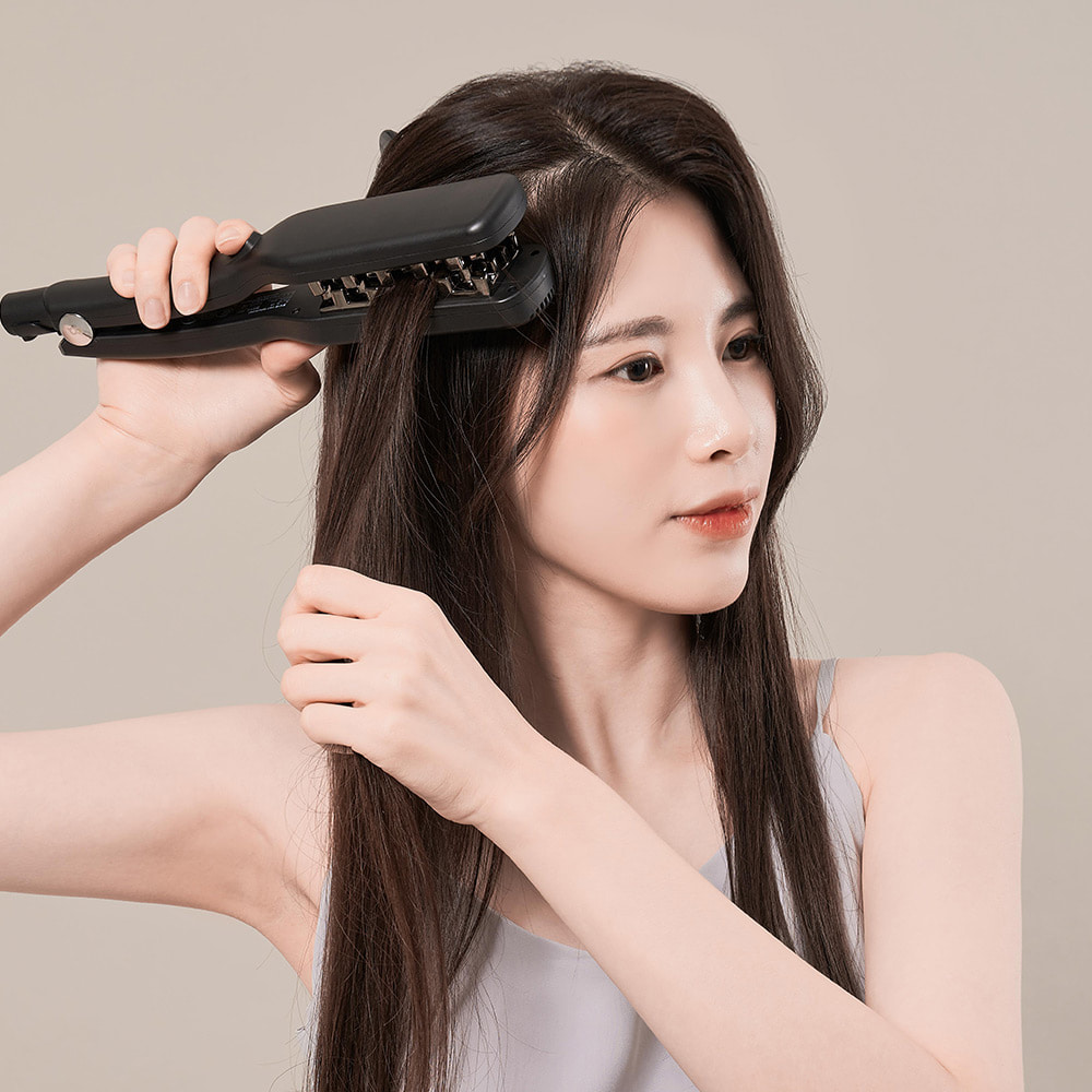 오아 체크고데기 뿌리 볼륨 펌 매직 단발 헤어 나이아가라 다이렉트 고데기