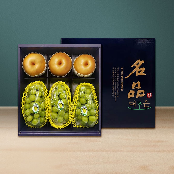 지브로와 신선한 샤인머스켓 고급 과일 박스 선물 세트 2.9kg-5.3kg ( 샤인머스켓/사과/배 )