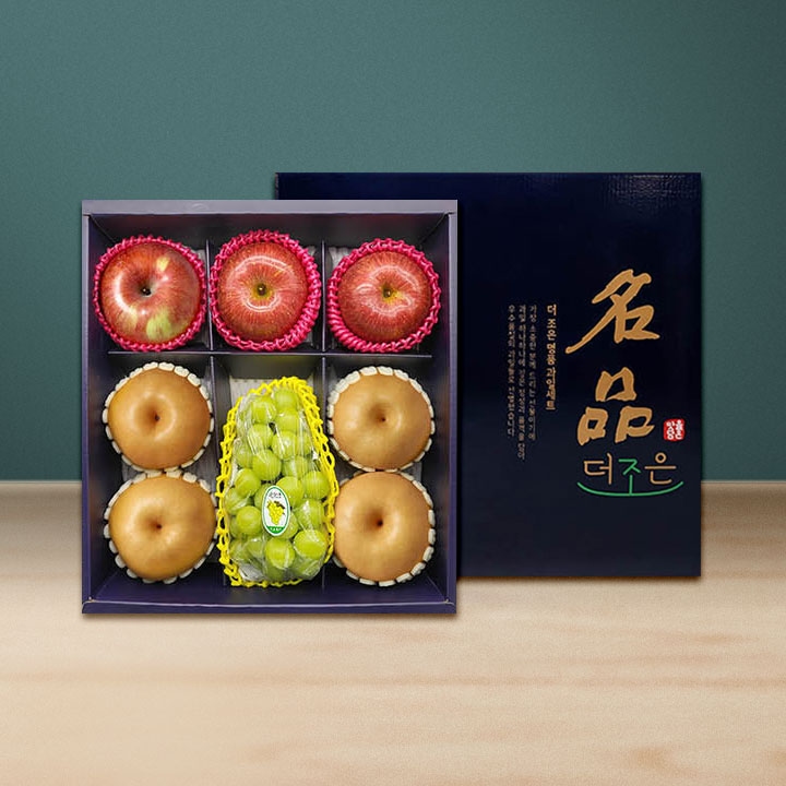 지브로와 신선한 샤인머스켓 고급 과일 박스 선물 세트 2.9kg-5.3kg ( 샤인머스켓/사과/배 )
