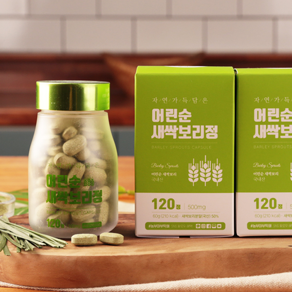 어린순 새싹보리정 500mgX120정