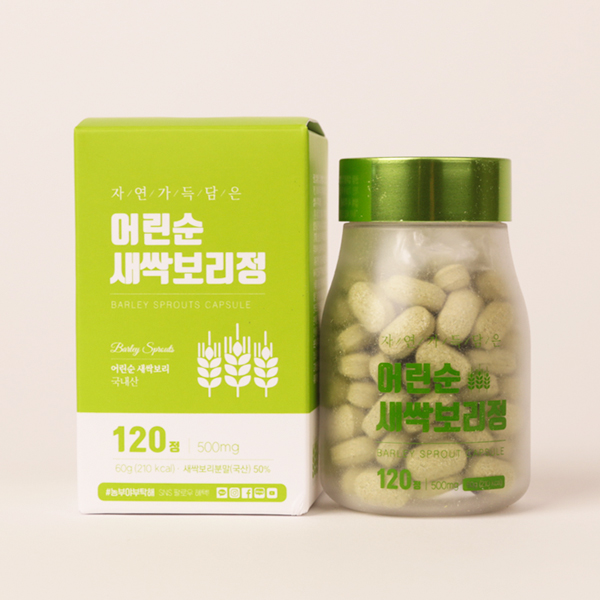 어린순 새싹보리정 500mgX120정