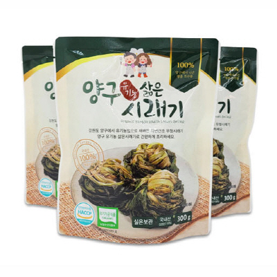 양구 유기농 삶은 시래기 300g 3팩 대표이미지 섬네일