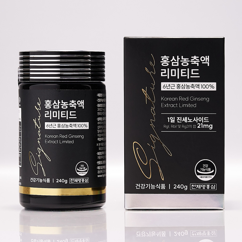 [천제명 시그니처] 6년근 홍삼농축액 리미티드 (240g x 1병) + 쇼핑백 대표이미지 섬네일