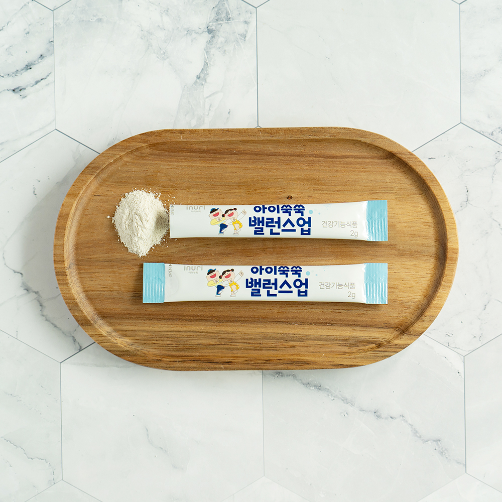 아이누리 아이쑥쑥 밸런스업 3중기능성 어린이 면역 칼슘 영양제 2gX30포 2박스 2개월분