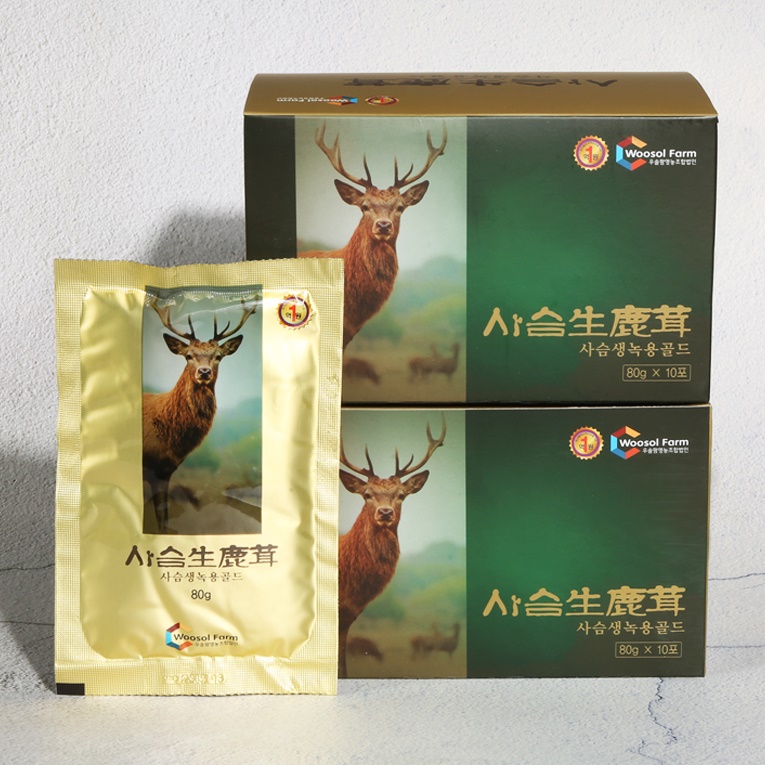 엄마애손 사슴 생 녹용 골드 진액 (80mlx60포)