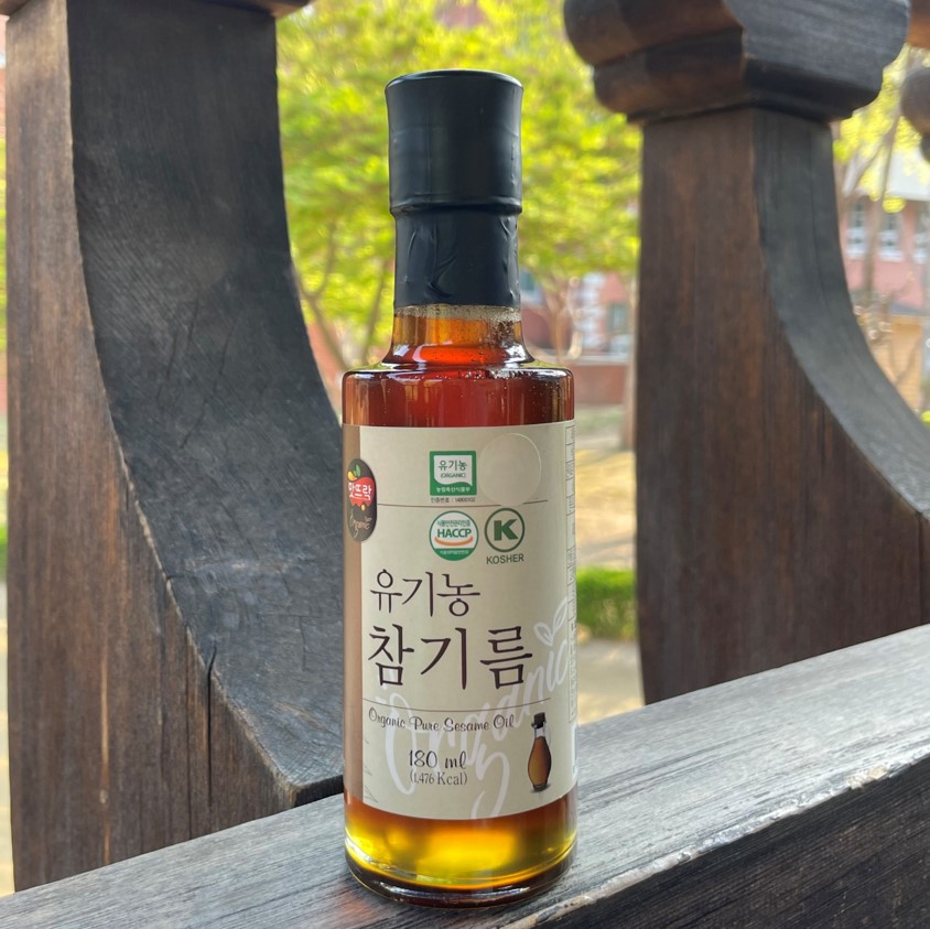 맛뜨락 유기농 참기름 180ml