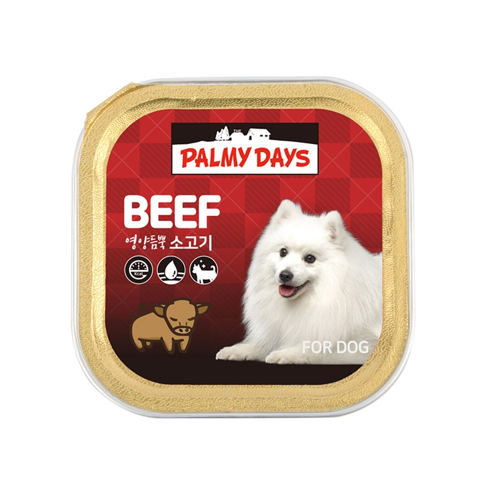 파미데이즈 도그캔 강아지캔 습식사료 소고기 100g x 12