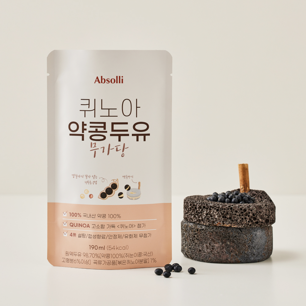 [앱솔리] 퀴노아 약콩두유 무가당 (190ml x 20팩)