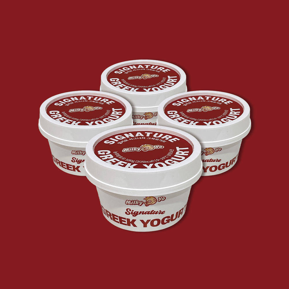 [밀키요] 꾸덕꾸덕한 그릭요거트 4개입 대표이미지 섬네일