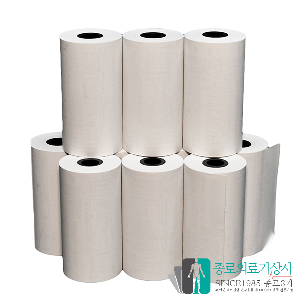 한솔제지 혈압계 프린터용지 57X30mm 전기종 호환 혈압계용지 10개 세트
