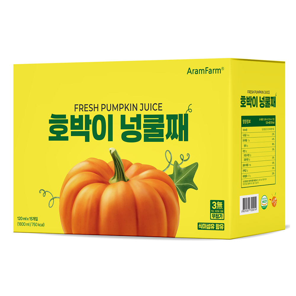 호박이넝쿨째 15입 120ml * 15포