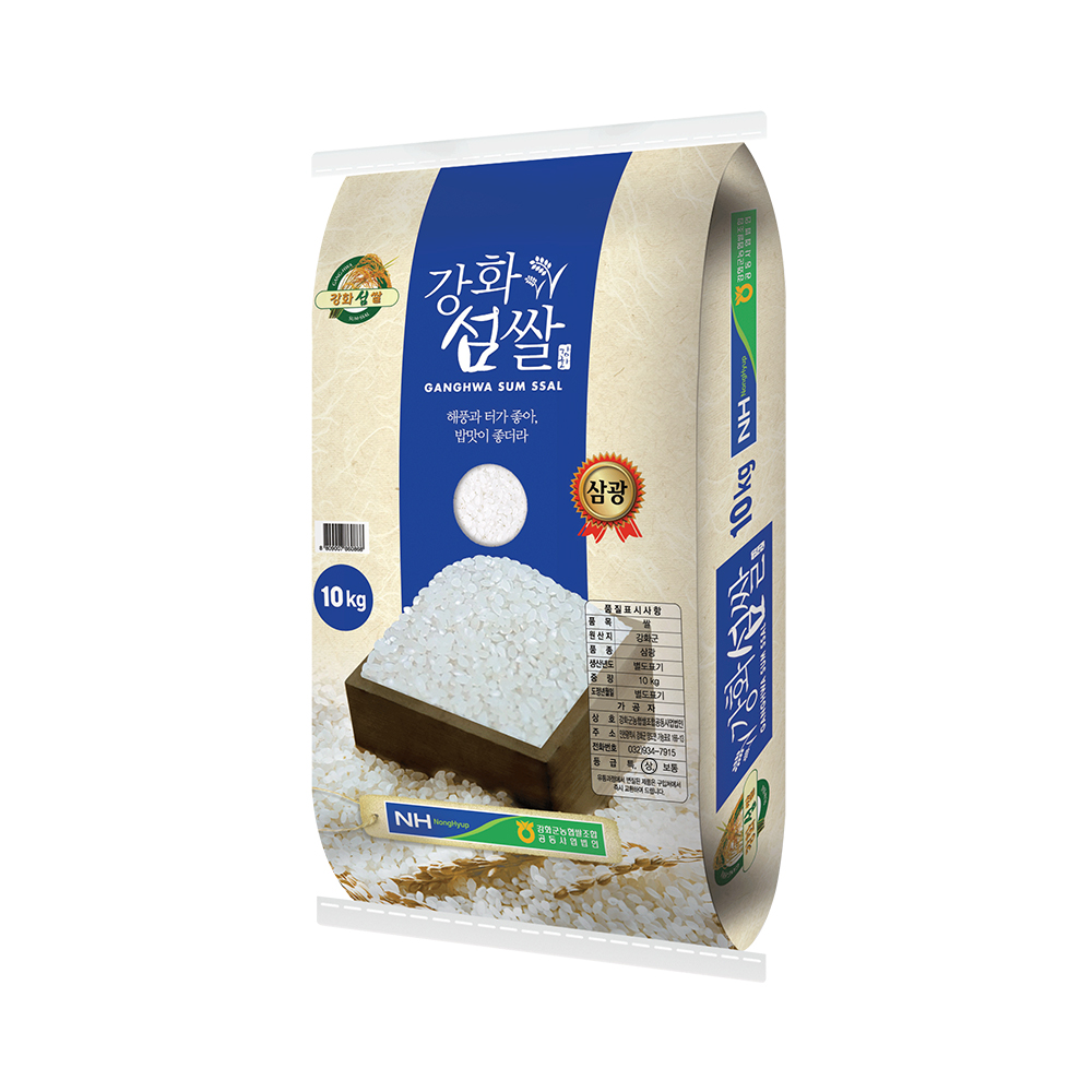 [삼광] 강화군농협 강화섬 삼광쌀 10kg, 20kg 단일품종 대표이미지 섬네일