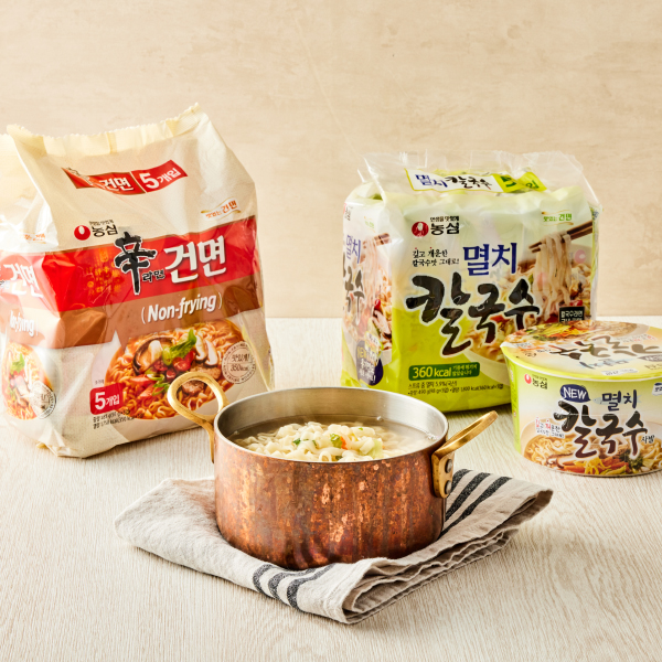 건면 베스트 세트<br>(멸치칼국수 5입X4봉(20개) + 신라면 건면 5입X4봉(20개) + 멸치칼국수 사발면 4개)