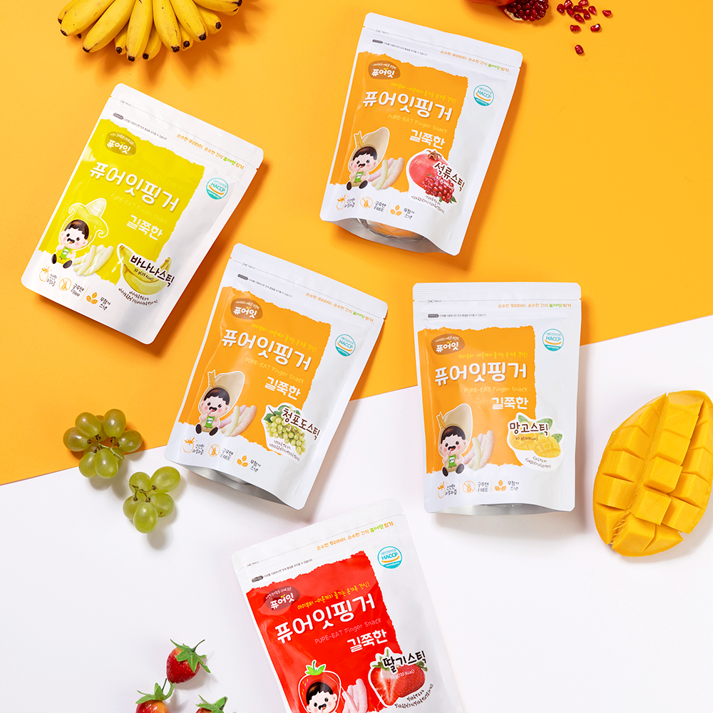 퓨어잇 아기과자 과일스틱 5봉세트 (랜덤)