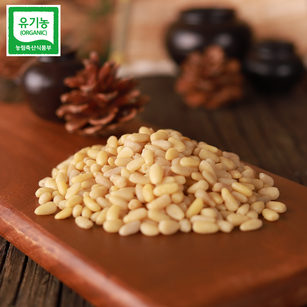 [무료배송] 강원도 영월 유기농 잣 500g (백잣/황잣) 대표이미지 섬네일
