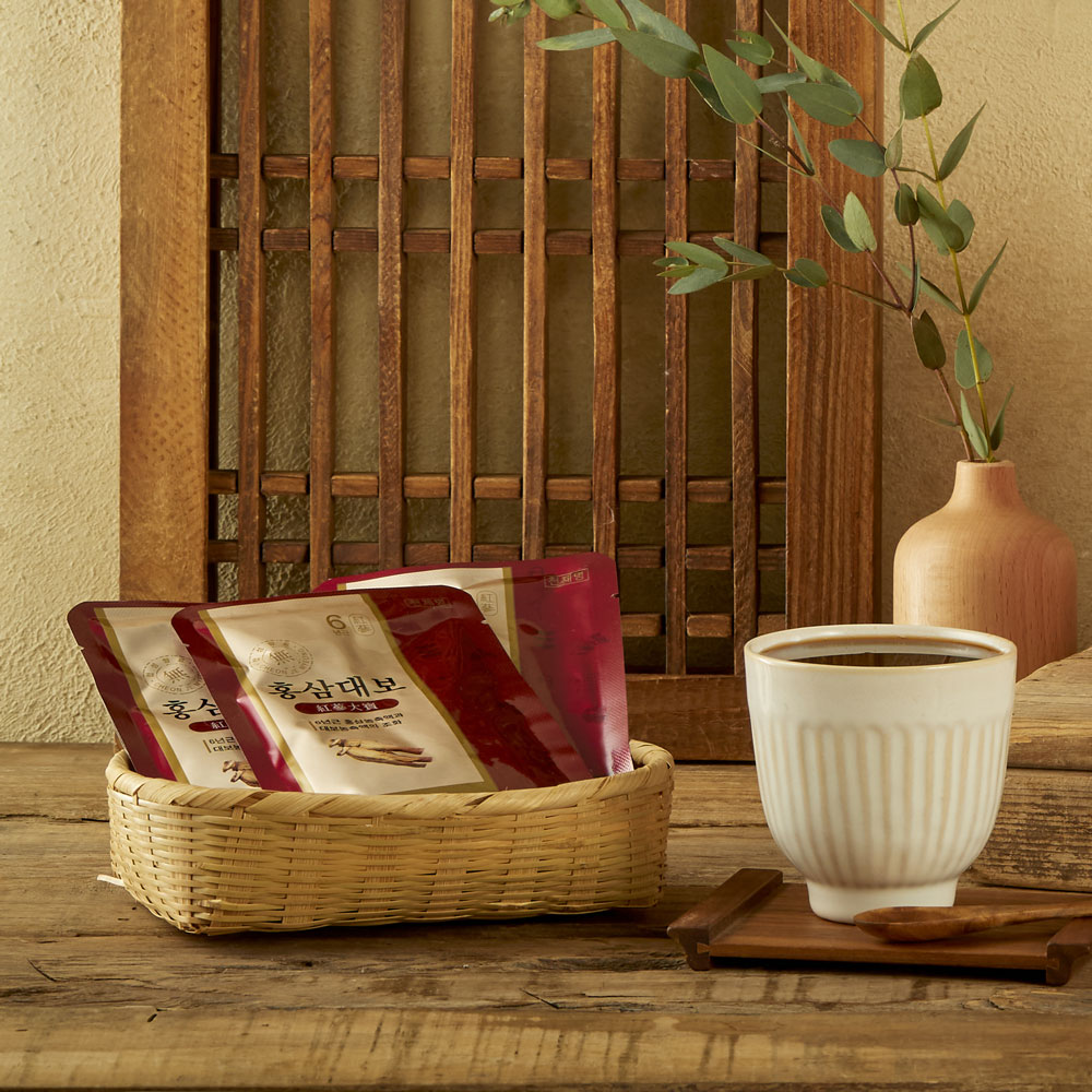 천제명 6년근 실속형 홍삼액 홍삼대보(50ml x 30포) 선물 가방형