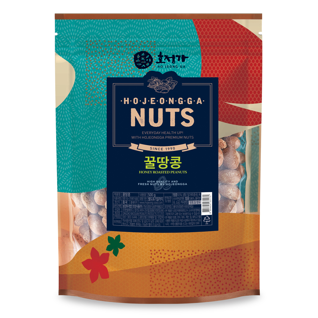 호정가 넛츠 꿀땅콩(봉지) 500g / 견과류 슈퍼푸드