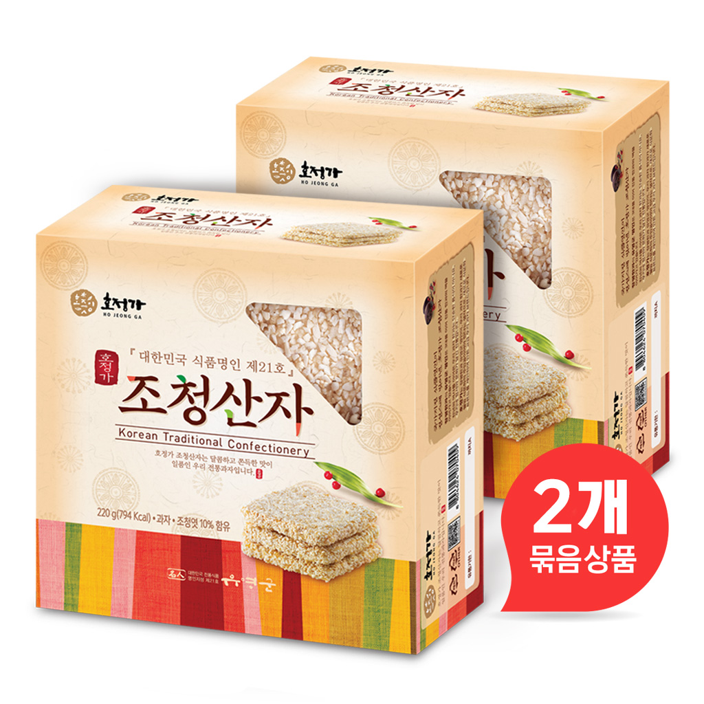 호정가 조청산자 1+1 (2개 묶음, 총 440g) / 전통한과 제수용품 대표이미지 섬네일