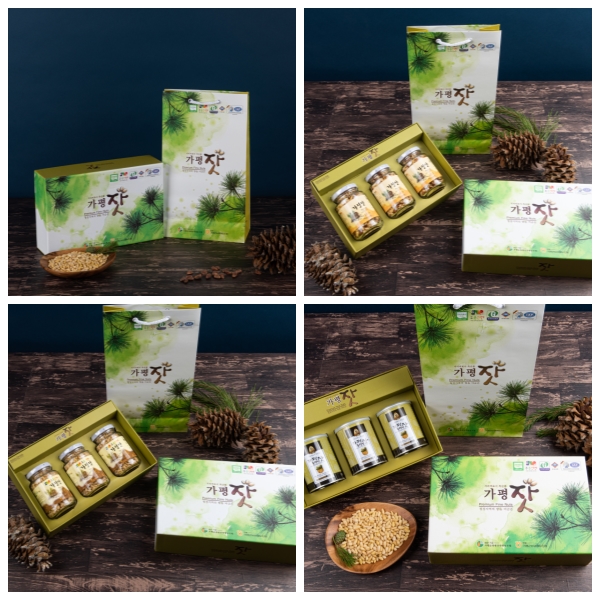 유기농 가평잣 백잣, 황잣 140g x 3개입 선물세트 대표이미지 섬네일