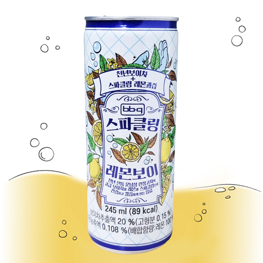 [치킨엔 레몬보이] BBQ 스파클링 레몬보이 2종  / 245ml 500ml