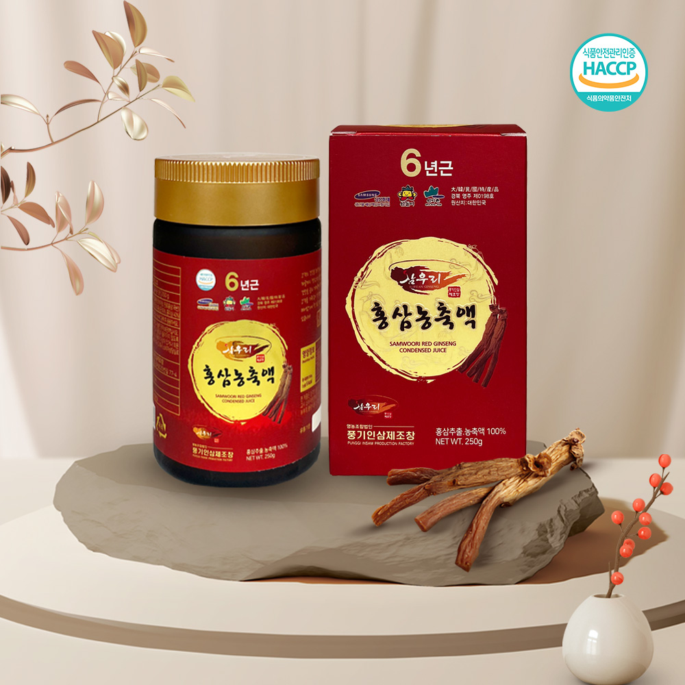 풍기인삼제조창 6년근 홍삼100% 농축액250g [홍삼근60% 홍미삼40%] 대표이미지 섬네일