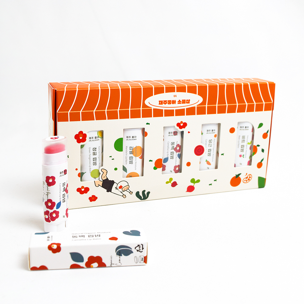 아토르 재주좋아 립밤 5종 선물세트 감귤 청귤 동백 당근 비트 대표이미지 섬네일