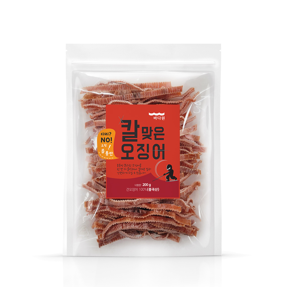 [바다원] 칼맞은 오징어 250g 1봉