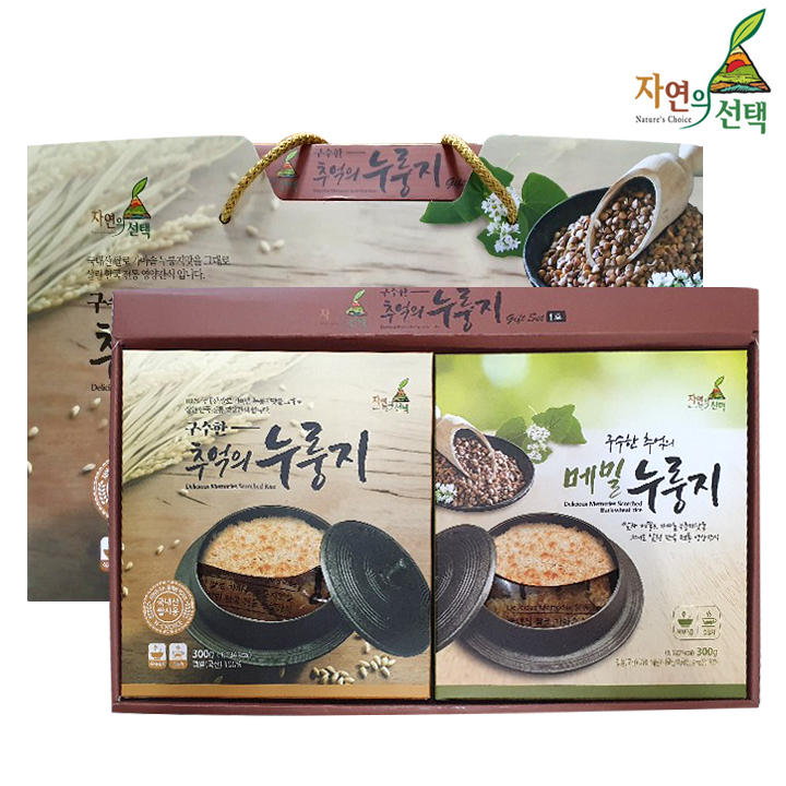 [10+1] 추억의 누룽지 선물세트 1호 600g (300gx2개입)