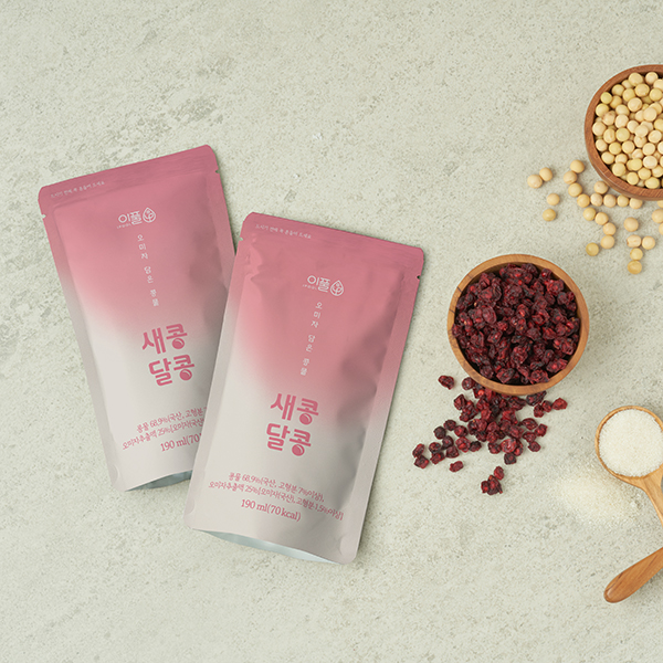 [이풀] 콩즙담은 오미자차, 새콩달콩 오미갈수 (190ml*10개입)