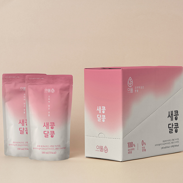 [이풀] 콩즙담은 오미자차, 새콩달콩 오미갈수 (190ml*10개입)
