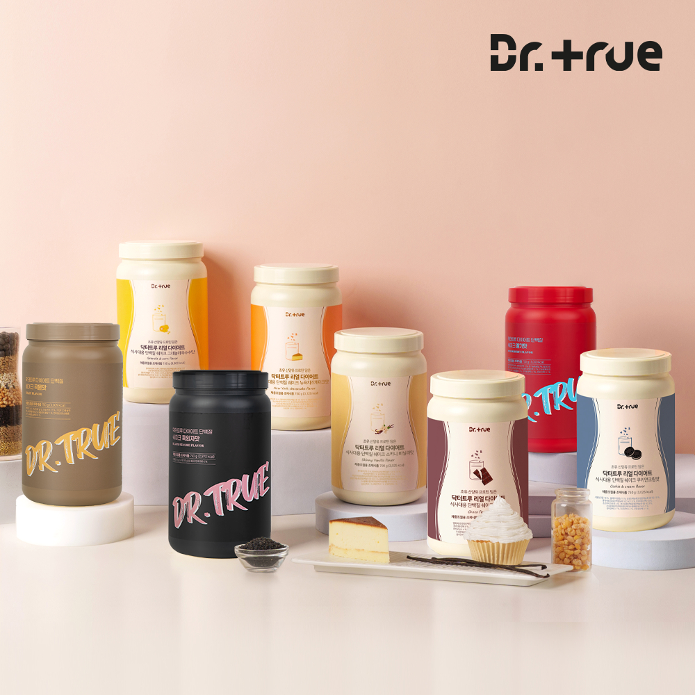 닥터트루 초유 산양유 프로틴 다이어트 단백질 쉐이크 식사대용 750g 25일분 간편식 8종
