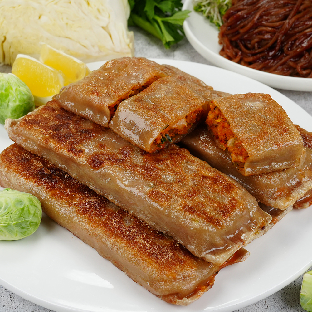 허만두 푸짐한 대용량 1.4kg 2봉 고기잎새/김치잎새/고기손/김치손/중화군만두