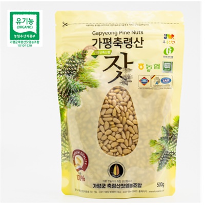유기농 가평잣 황잣, 백잣 봉지 500g 대표이미지 섬네일