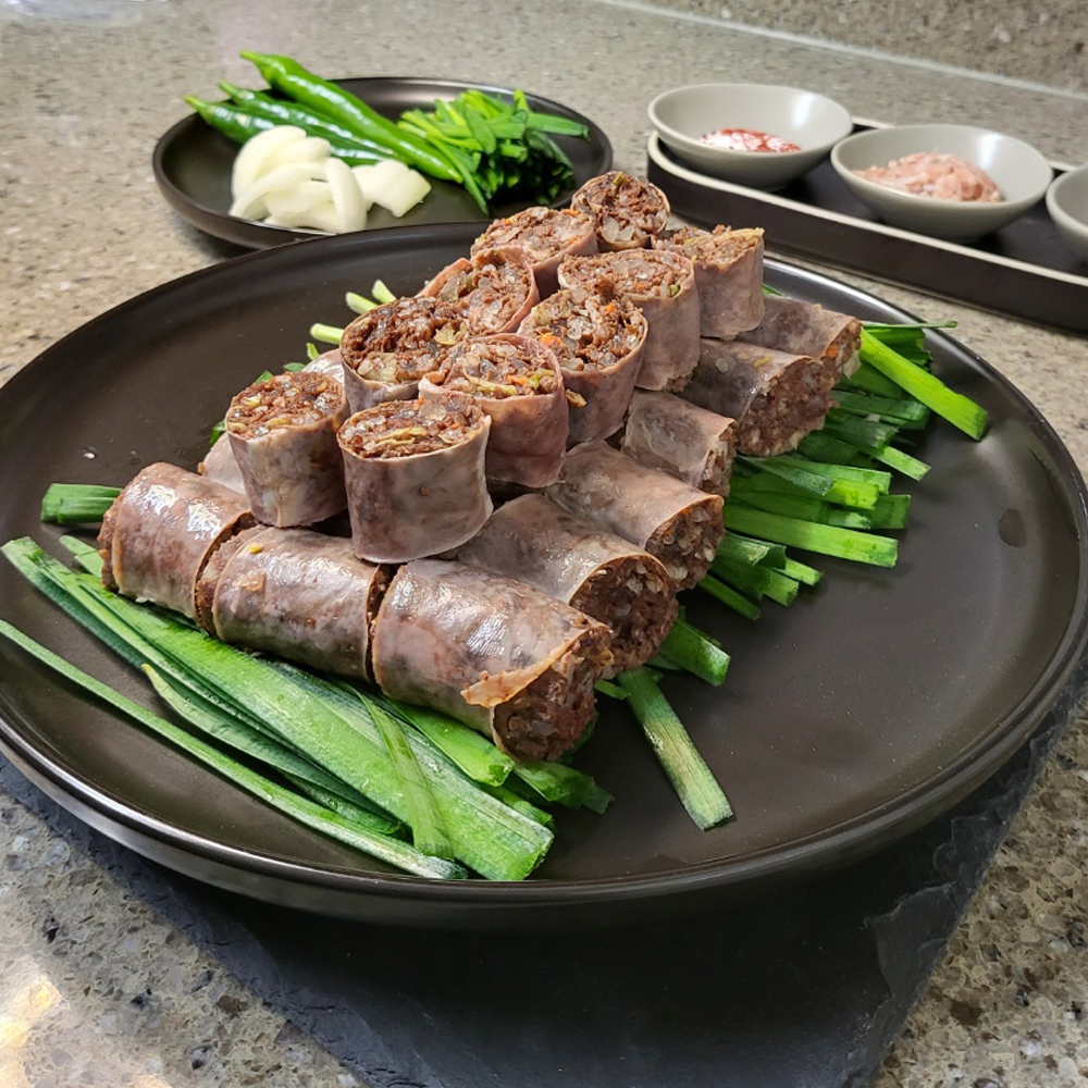 돈두육미 찰순대 500g 토종 소세지 백순대 돼지내장 캠핑 안주