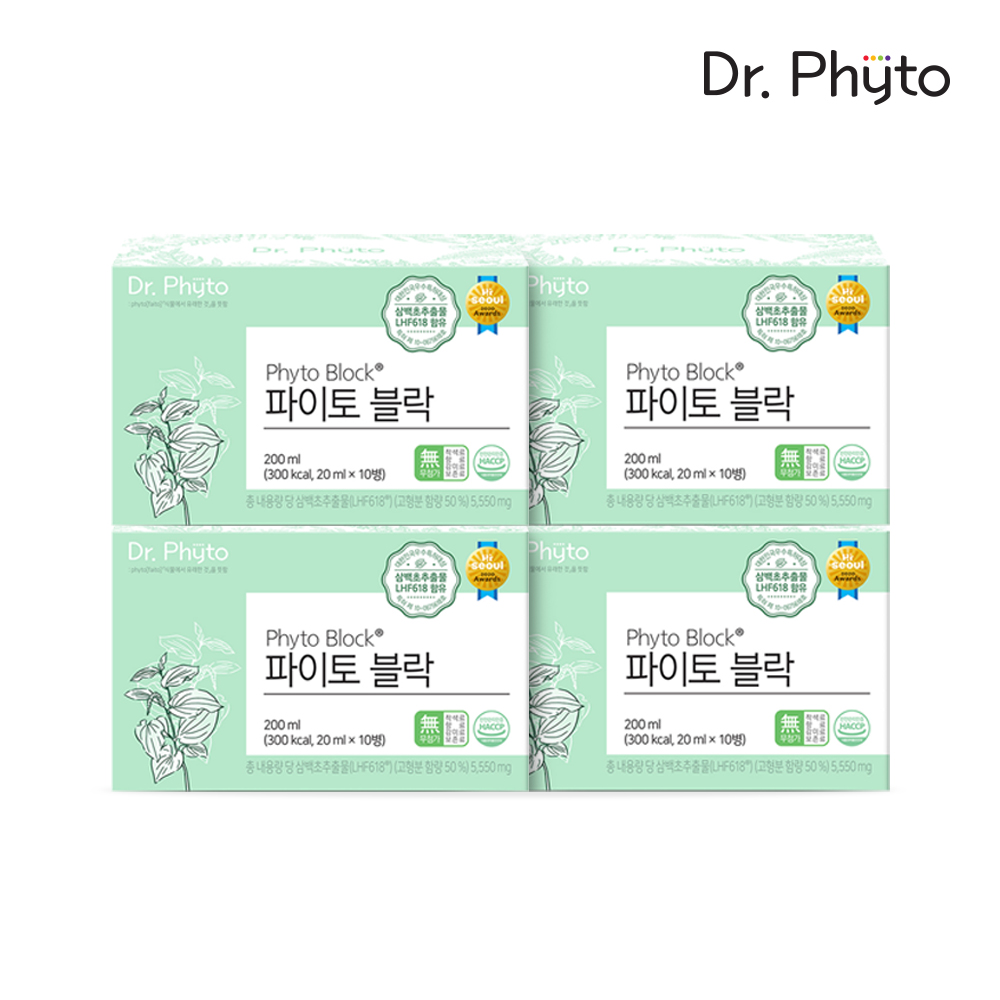 닥터파이토 삼백초추출물 파이토블락 4박스 (40회분)
