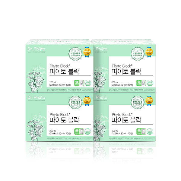 닥터파이토 삼백초추출물 파이토블락 4박스 (40회분)