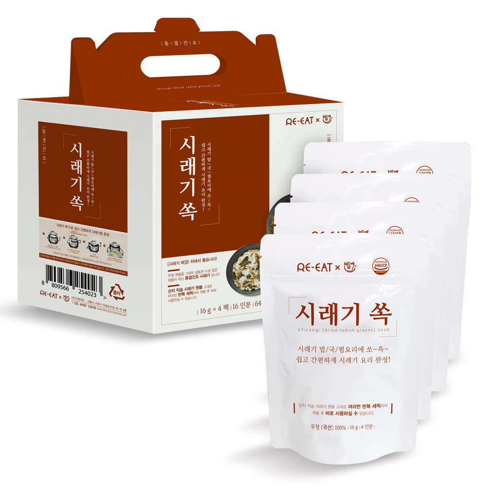 리잇 X 밥애 시래기 쏙 1박스 (16G X 4개입) 대표이미지 섬네일