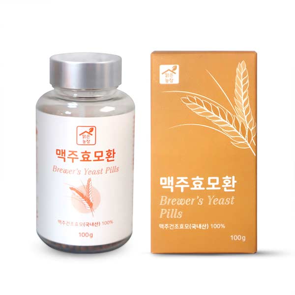 [맑은농장] 국내산 맥주효모환 기획세트(100g x 3통) _부형제가 첨가되지 않은 국내산 맥주효모 100%