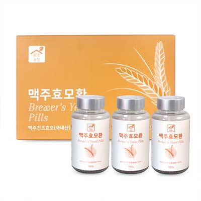 [맑은농장] 국내산 맥주효모환 기획세트(100g x 3통) _부형제가 첨가되지 않은 국내산 맥주효모 100% 대표이미지 섬네일