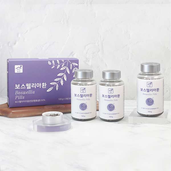 [맑은농장] 보스웰리아환 기획세트(100g x 3통) _초록입홍합,두충,우슬 함유
