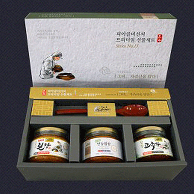 피아골미선씨 장류3종(옻수저) 프리미엄선물세트 특2호 대표이미지 섬네일