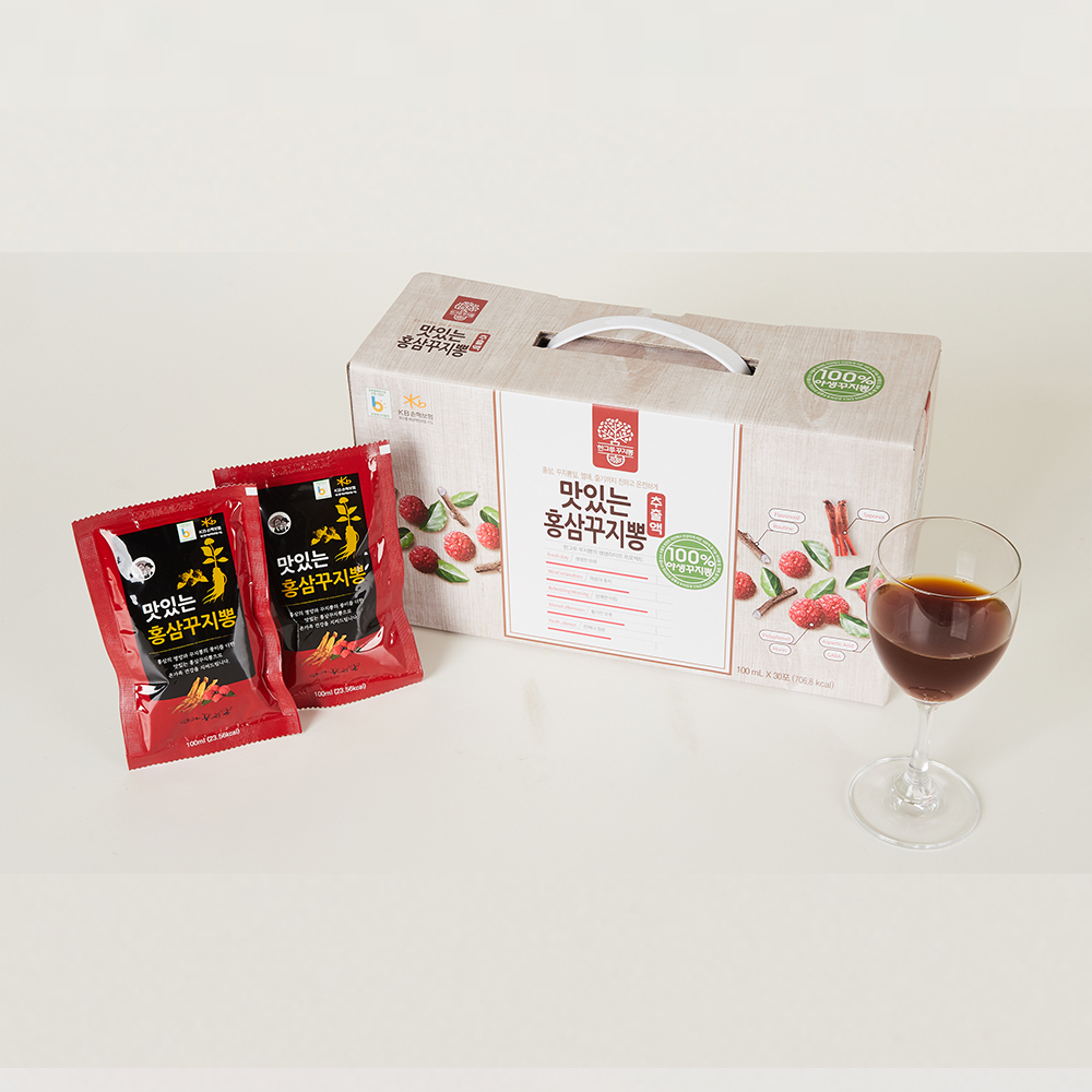 맛있는 홍삼꾸지뽕 100ml*30포 1박스 대표이미지 섬네일