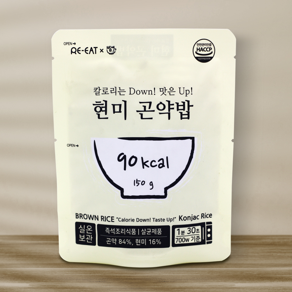 리잇X밥애 현미곤약밥 150g (5/10+1/20+2/30+3팩) 대표이미지 섬네일