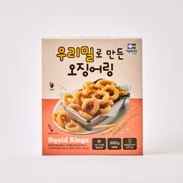 우리밀로 만든 오징어링 (300g)