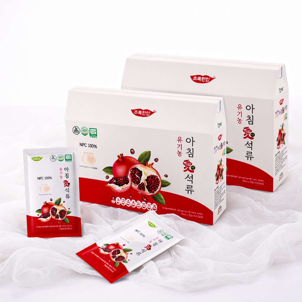 [초록한입] 유기농 아침애 석류 75ml 21포