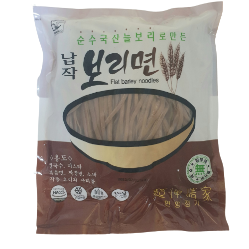 국산늘보리로 만든 납작보리면(칼국수/스파게티/소바용) 1kg/6인분