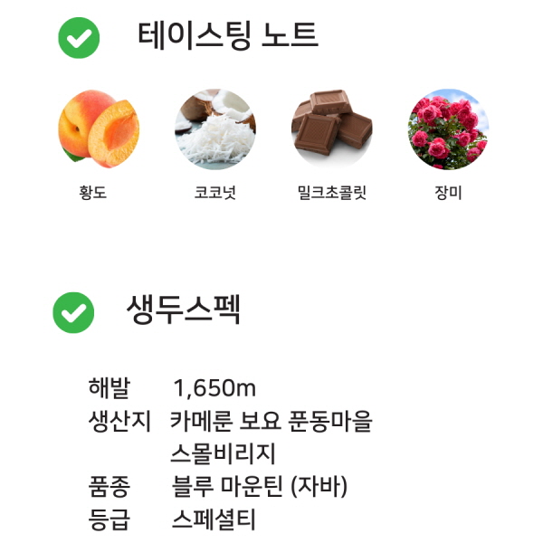 [타넬] 500g 공정무역 스페셜티 카메룬 블루마운틴 2종 갓볶은커피 당일로스팅 중간시티볶음