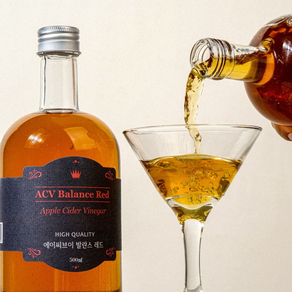 [신상품특가]국산 애플사이다비니거 천연 사과 발효식초 1000일 숙성 초모 생초 500ml